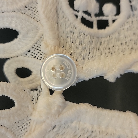 Sea New York Sz 4 Cream Lace Ruffle Cocktail Dress - Picture 11 of 13